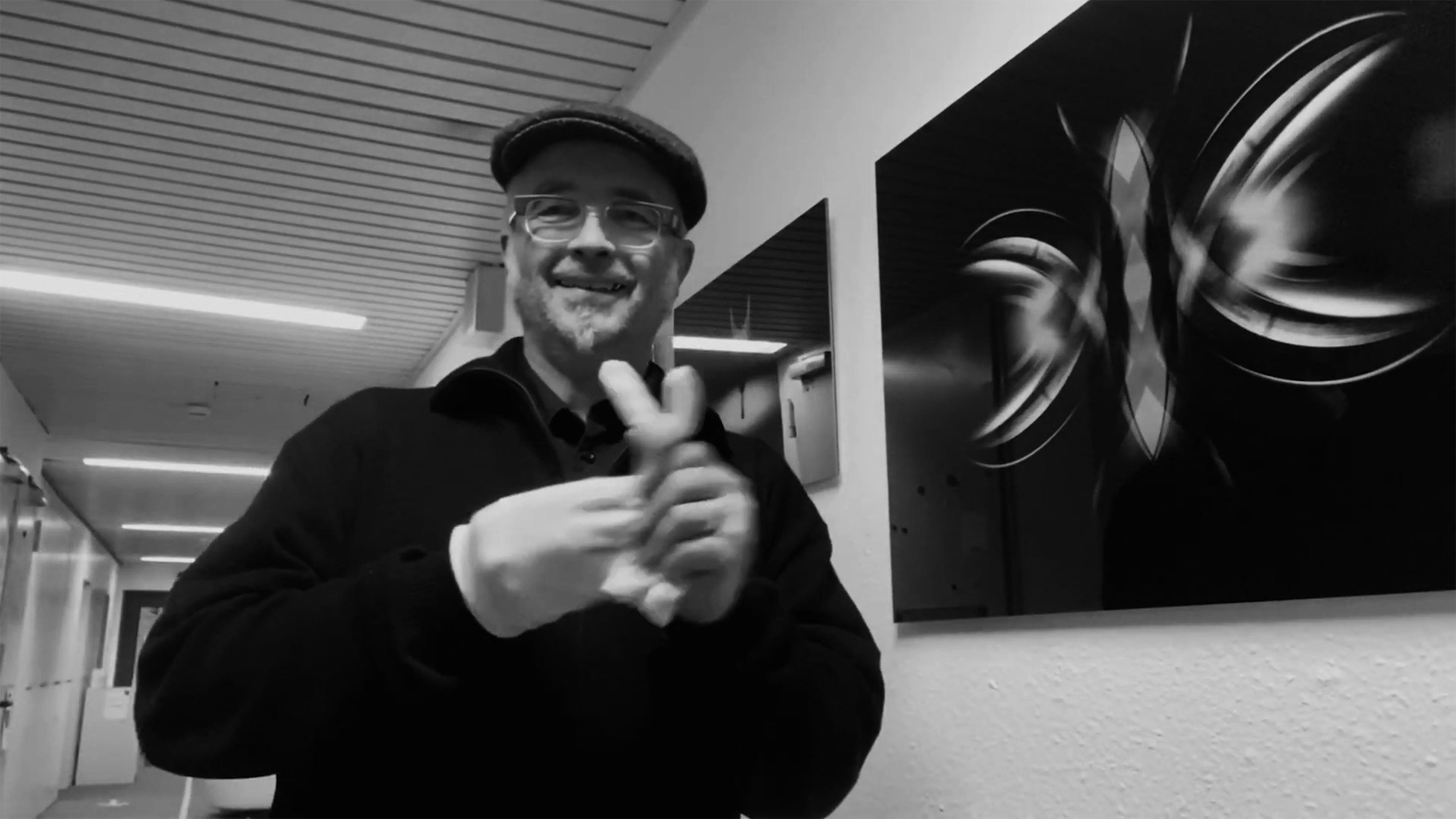 Meine Fotoausstellung Refraktion im Journalistenzentrum Herne hängt
