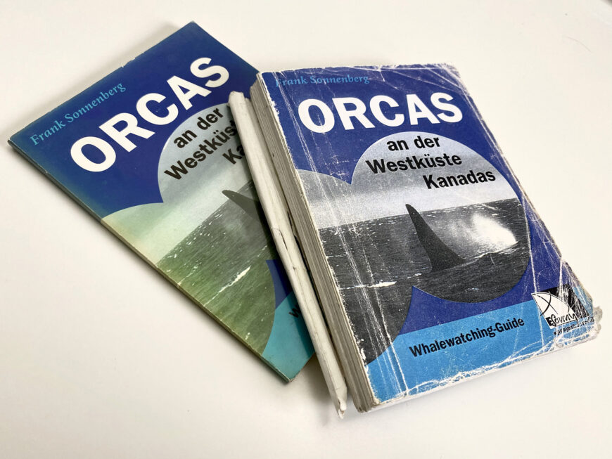 Orcas an der Westküste Kanadas, das erste Buch von Frank Sonnenberg. Hier der Buchprototyp