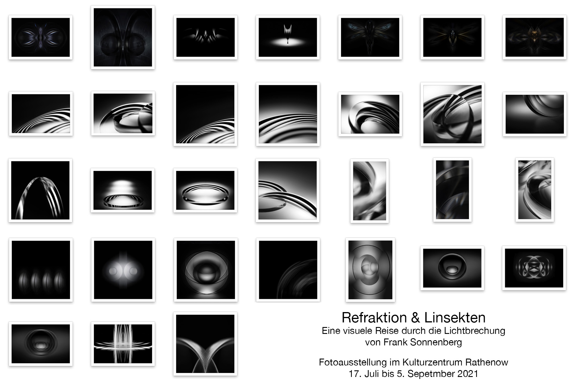 Fotoausstellung „Refraktion & Linsekten“ im Kulturzentrum Rathenow